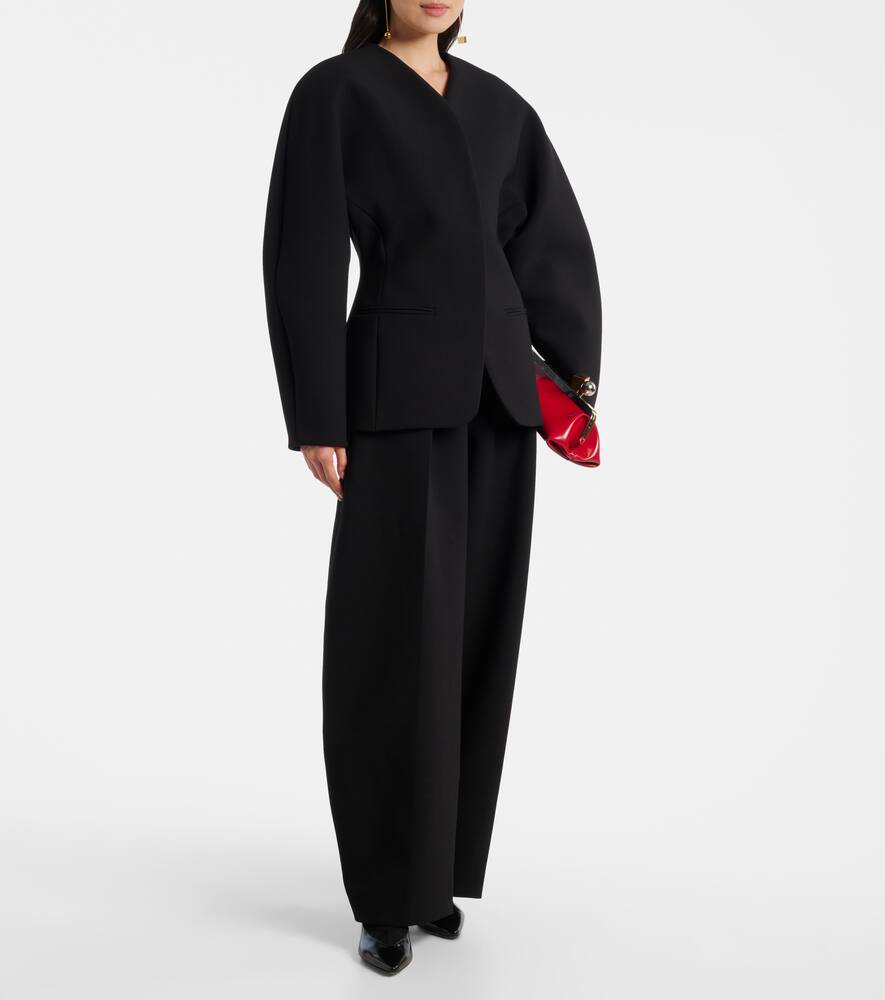 Турни кожаные и замшевые ботинки на щиколотку Jacquemus, Black — фото 3