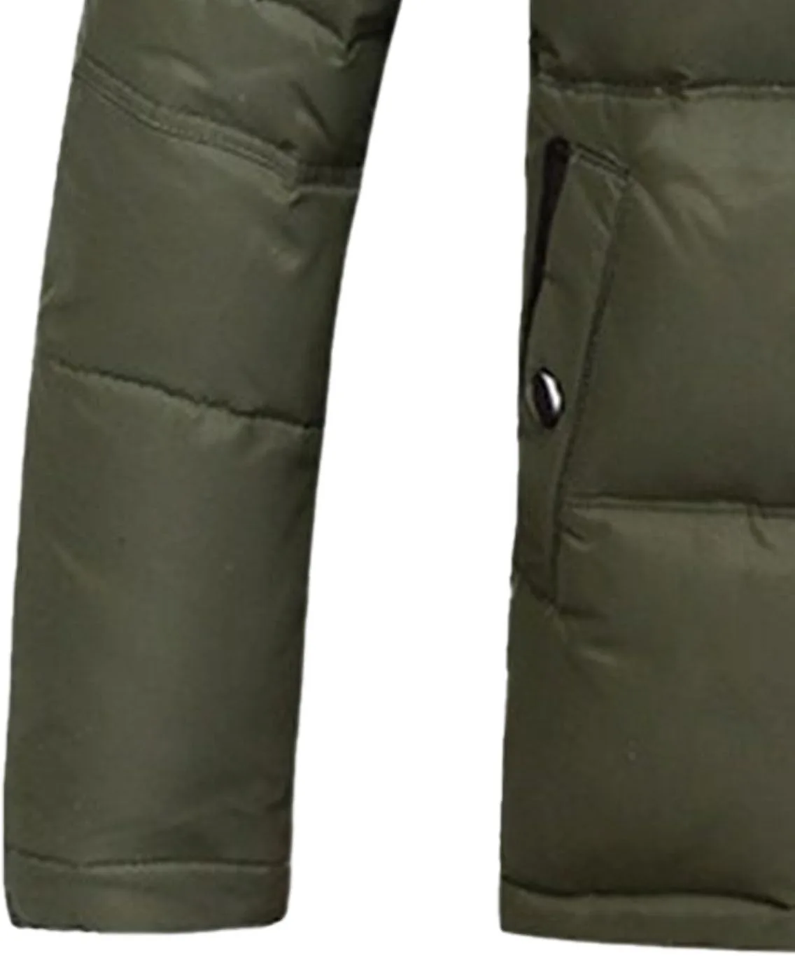 Зимнее пальто для мужчин, утепленное, ветрозащитное, утолщенное, спортивная куртка-парка для катания на лыжах и кемпинга Generic, зеленый — фото 4