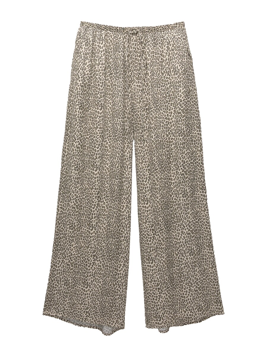 

Широкие брюки Pull&Bear, цвет Cappuccino/Dark brown
