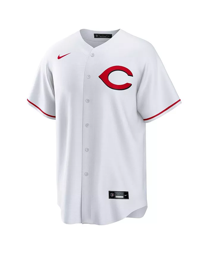 Мужская футболка Elly De La Cruz White Cincinnati Reds Alternate 2 Replica 2.0 Player Jersey Nike — фото 2