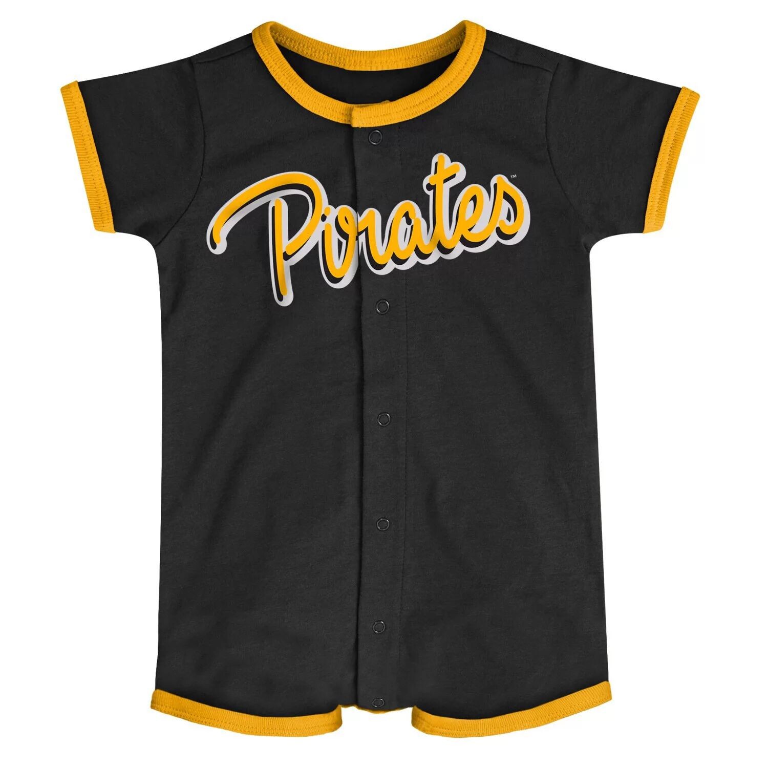 

Черный комбинезон с полосками Power Hitter для новорожденных и младенцев Pittsburgh Pirates Outerstuff