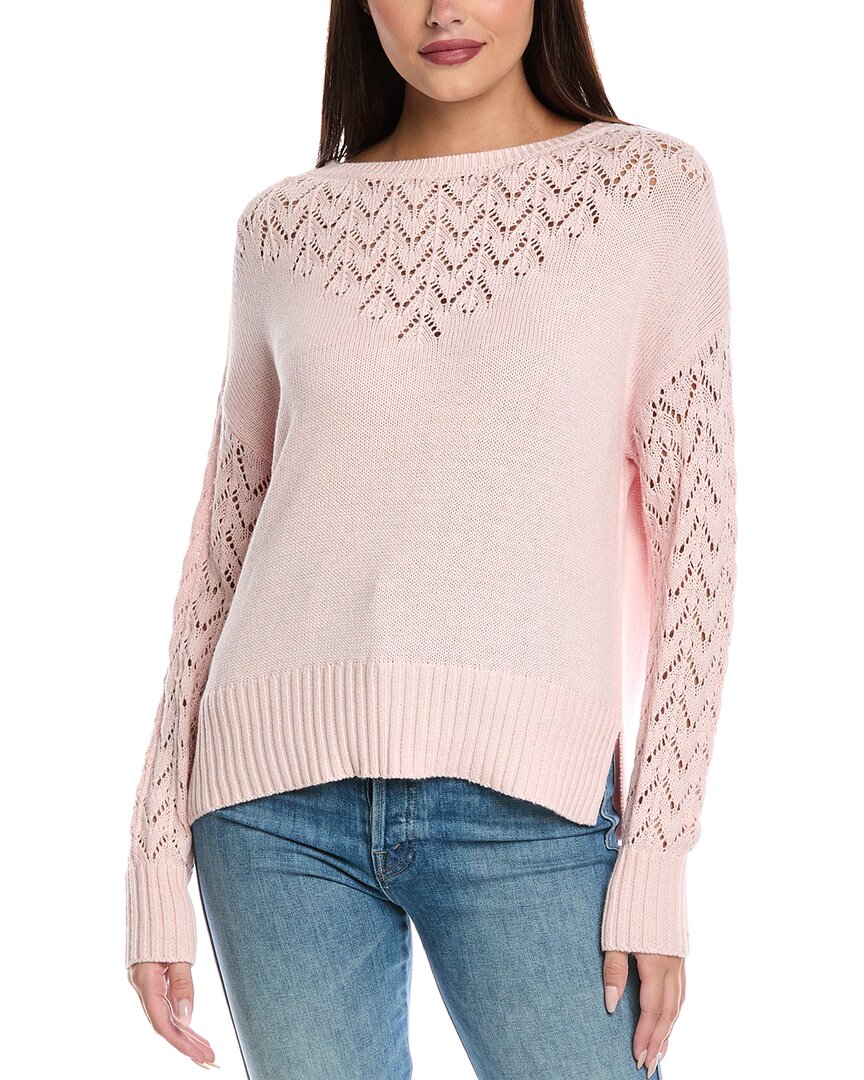 

Свитер Isla Faith с ажурной вязкой из кашемировой смеси &Isla, розовый