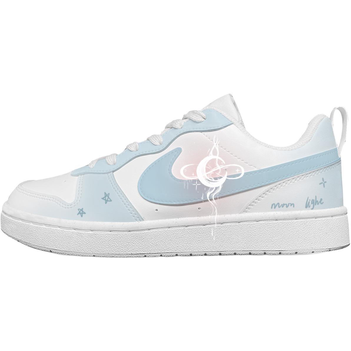 

Кроссовки Court Borough Dreamy Starry Moon с нескользящей подошвой, износостойкие, для детей и подростков Nike, синий