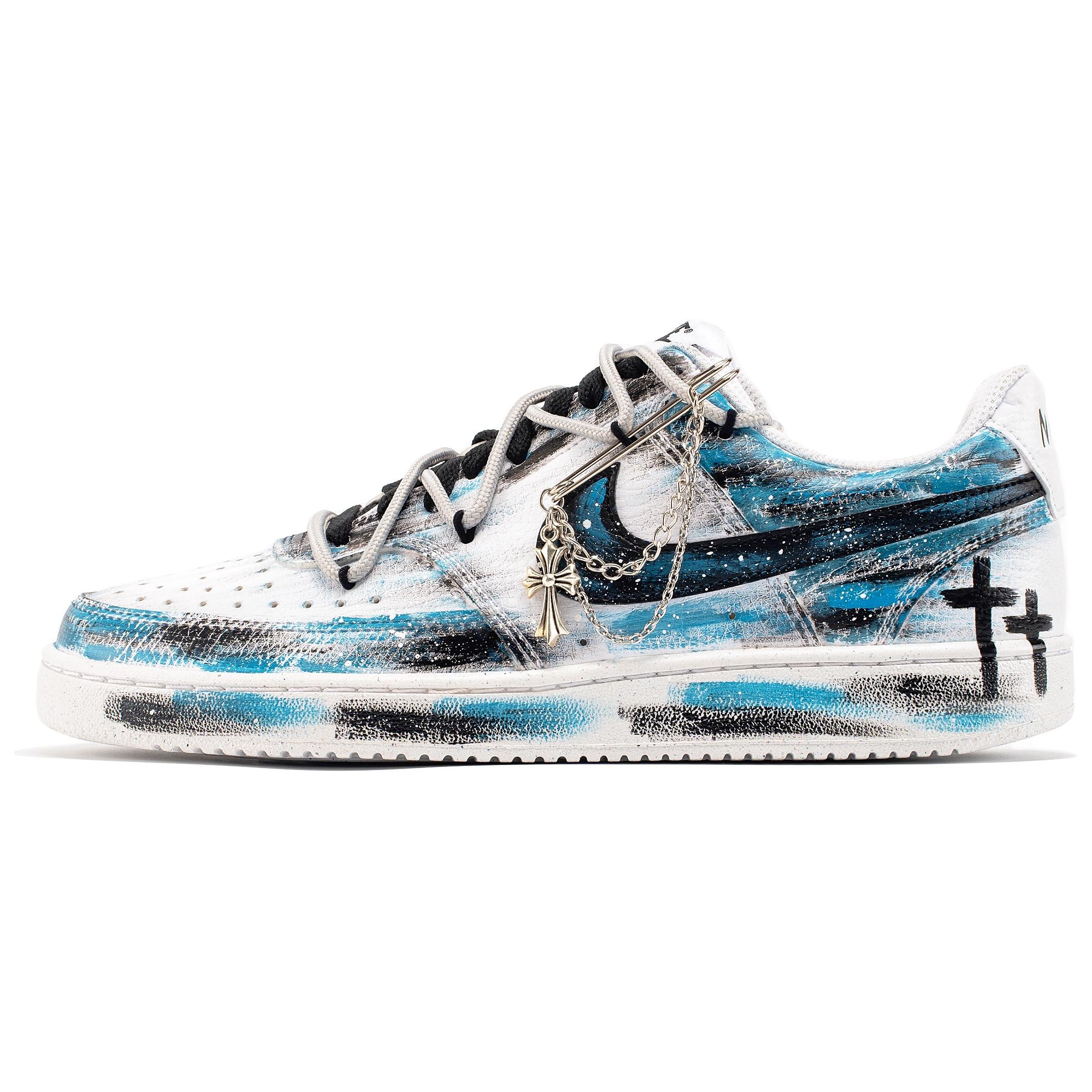 

Nike Кроссовки Court Vision 1 для скейтбординга с низким верхом, амортизирующие и износостойкие, мужские, синие
