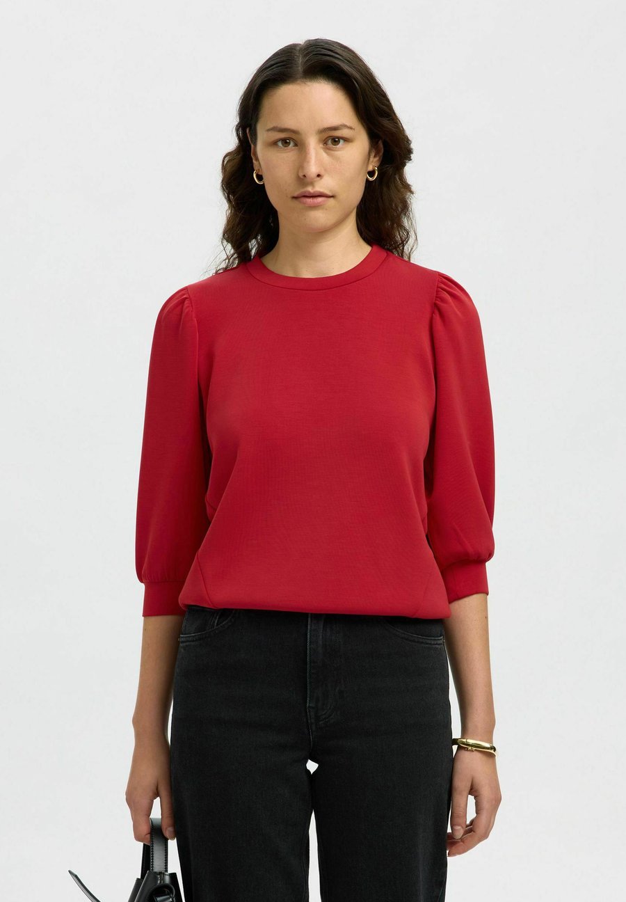 

Толстовка Selected Femme SLFTENNY 3/4, Equestrian Red/Light Red
