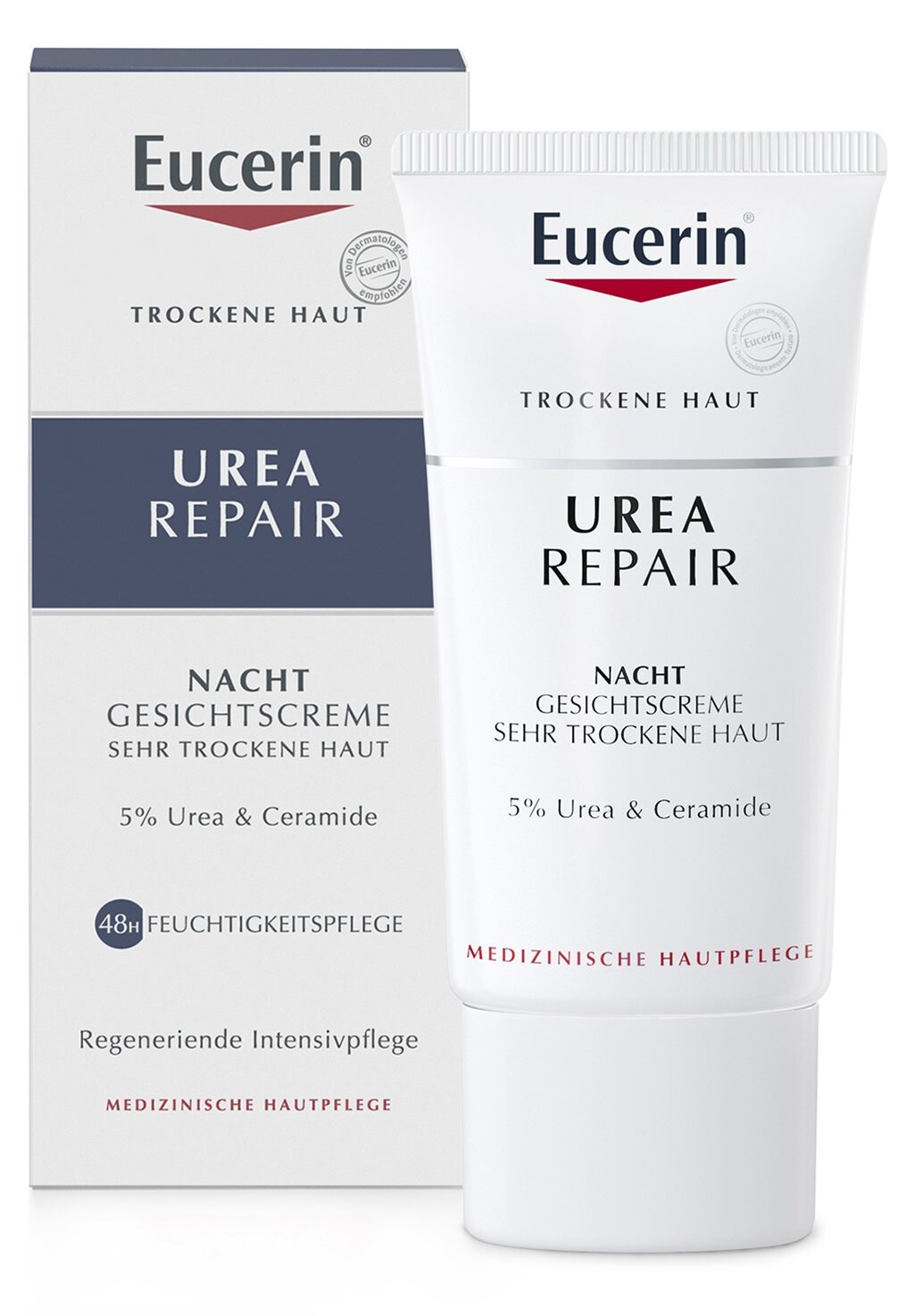 

Ночной уход NACHTCREME UREAREPAIR 5%, GESICHTSCREME FÜR TROCKENE HAUT Eucerin