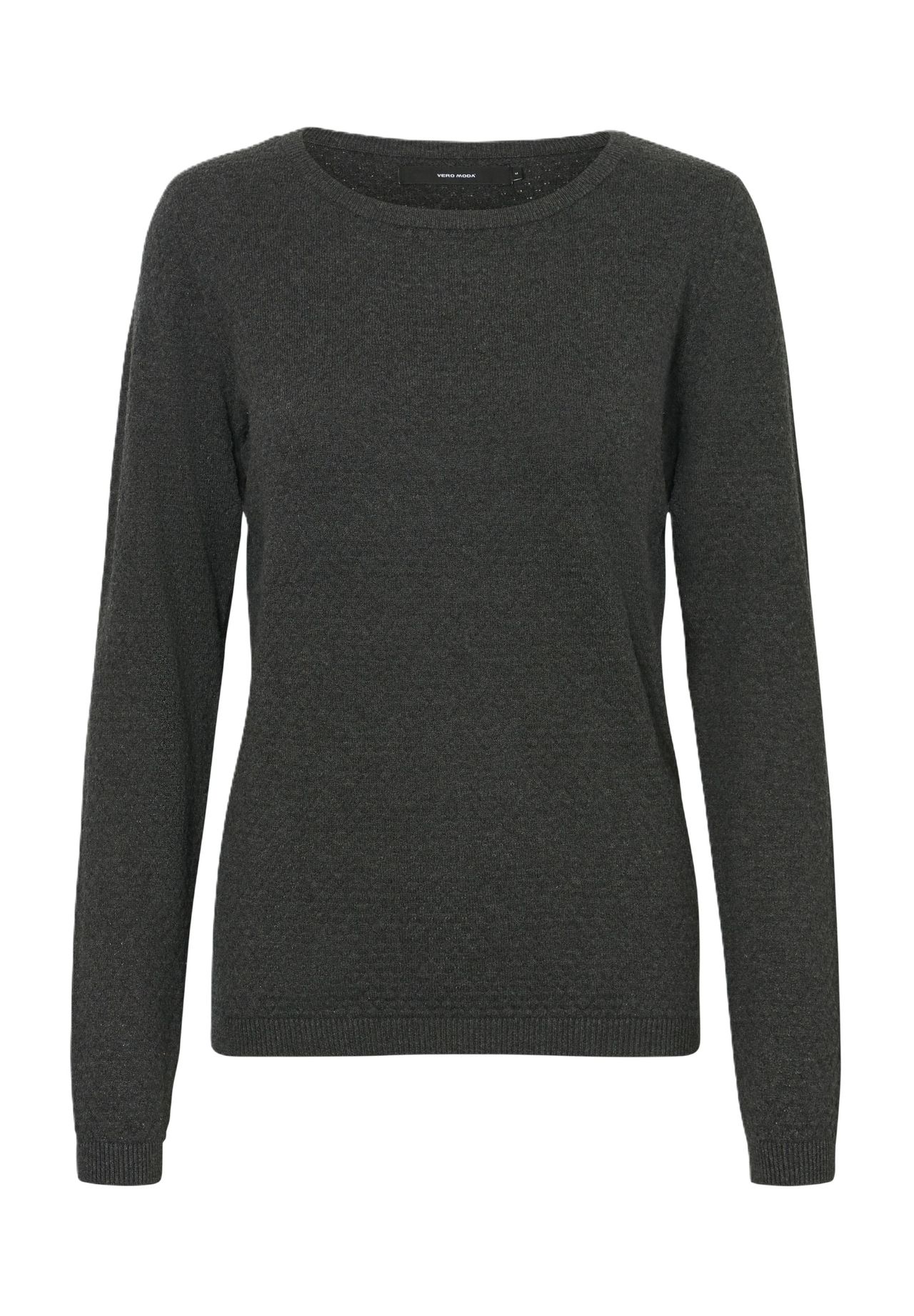 

Женский вафельный свитер с круглым вырезом VERO MODA, цвет 178996 Dark Grey