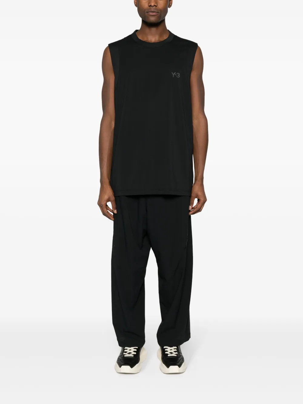 Спортивные брюки со вставками и логотипом Y-3, черный — фото 2