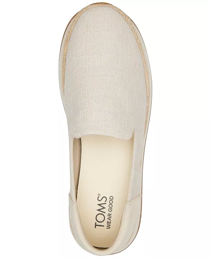 Женские слипоны Jocelyn с эспадрильной подошвой TOMS, белый — фото 4