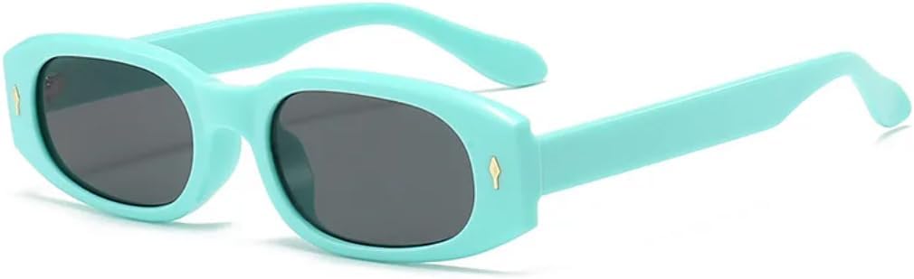 

Солнцезащитные очки с защитой UV400 | Маленькие заклепки конфетных цветов | Для женщин и мужчин, для занятий спортом на открытом воздухе и вождения DSVIGF, Green Black