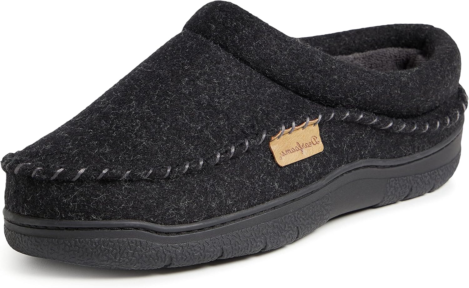 

Мужские тапочки Dearfoams Thompson с застежкой на липучке и стелькой из пены с эффектом памяти, черный