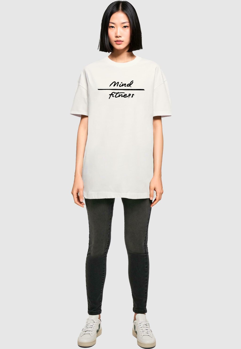 

Футболка с принтом MIND FITNESS BOYFRIEND TEE Merchcode, белый