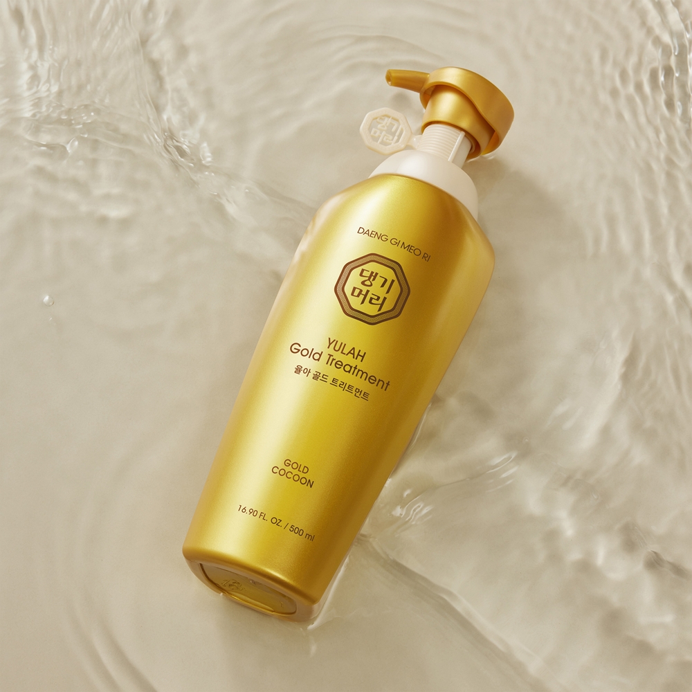 Восстанавливающий кондиционер Yula Gold Treatment для укрепления волос и придания им блеска Daeng Gi Meo Ri, 500 мл — фото 3