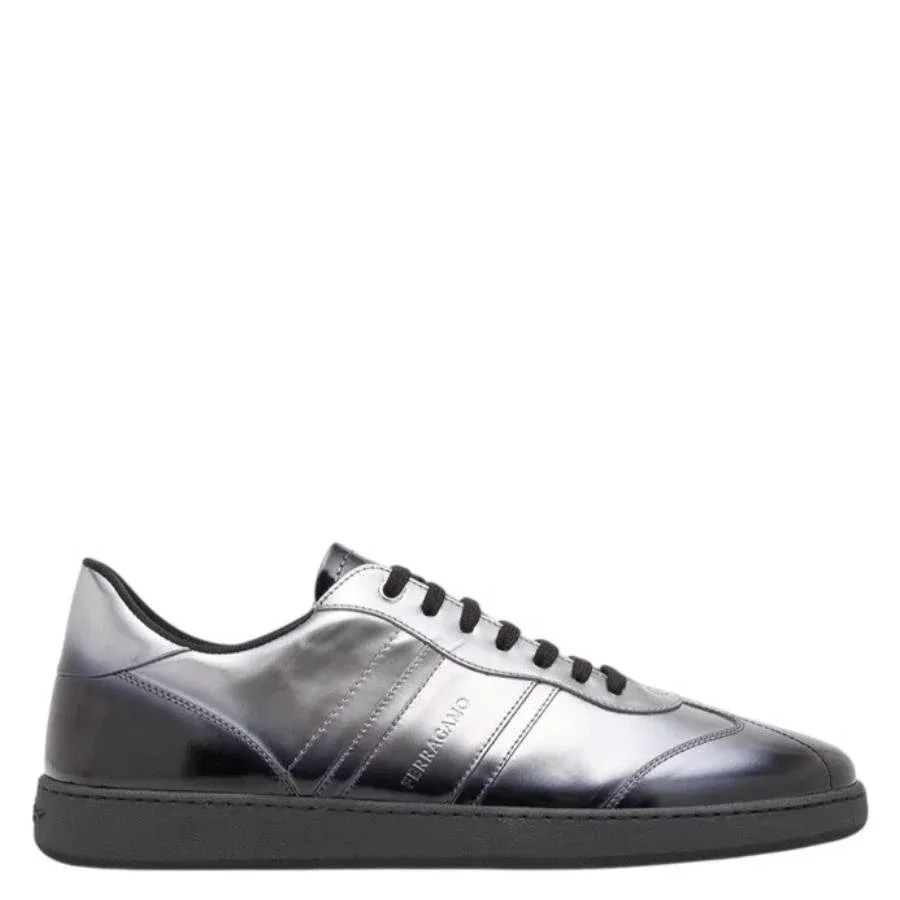 Кроссовки Ferragamo Achille Low-Top Salvatore Ferragamo, светло-серый