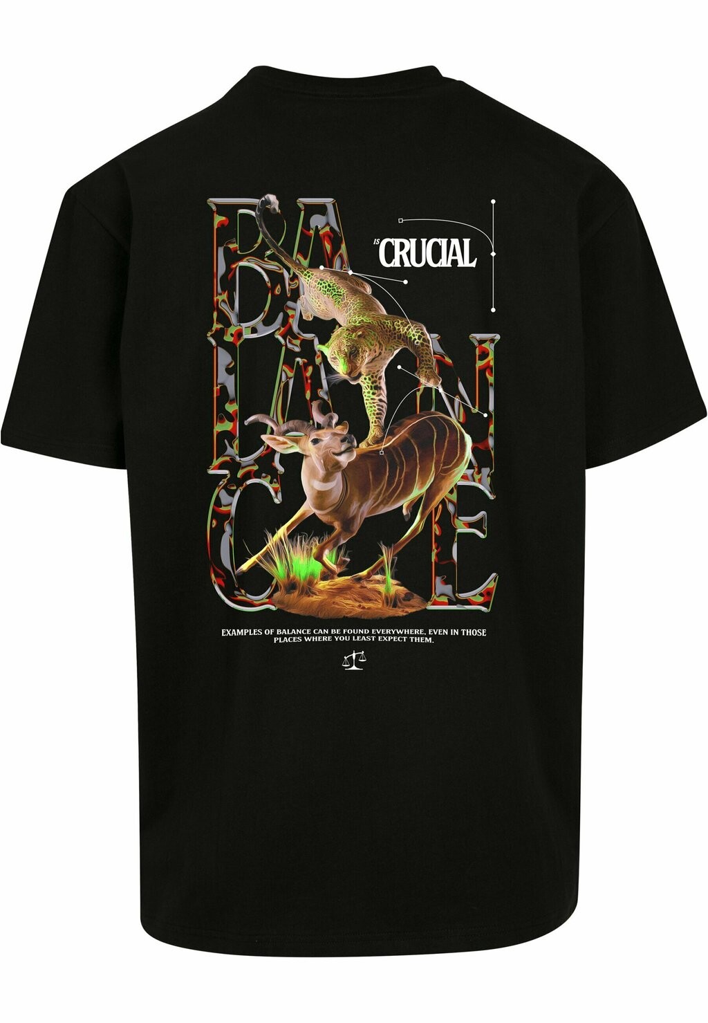 

Футболка с принтом UNISEX CRUCIAL OVERSIZE Mister Tee, черный