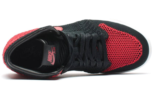 Кроссовки 1 ретро высокие og Flyknit Air Jordan, черный — фото 4