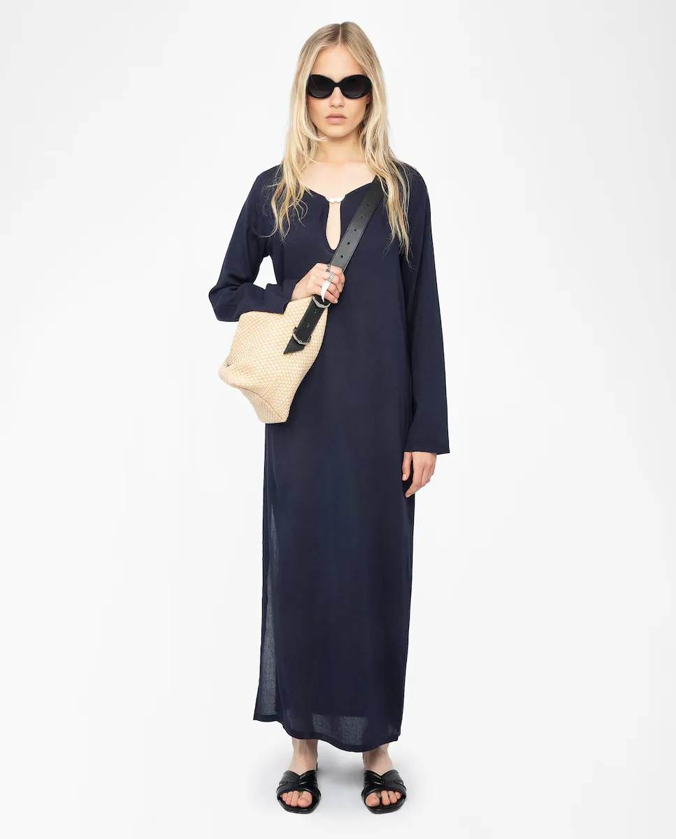 

Платье Delia с длинными рукавами Zadig & Voltaire, темно-синий