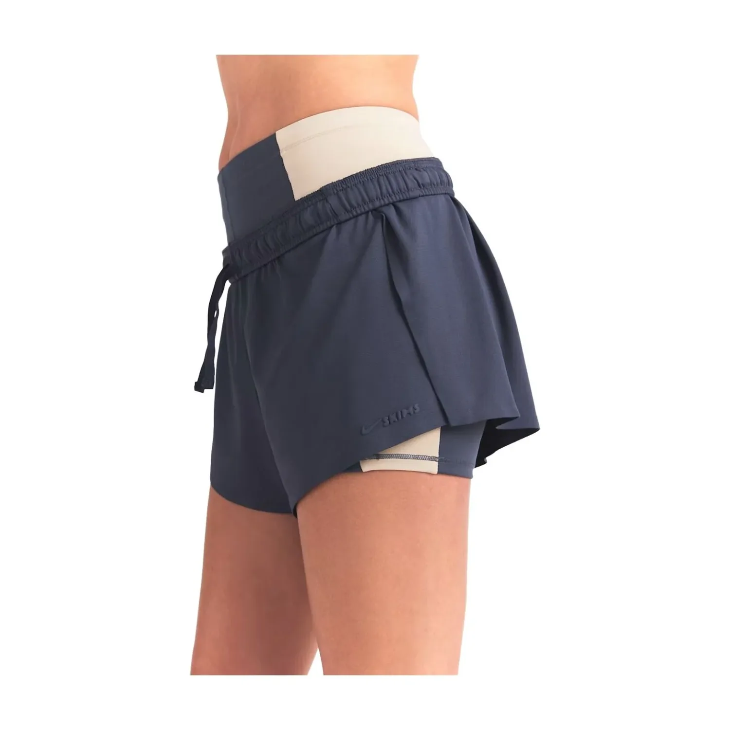 Шорты (WMNS) Nike x SKIMS Airy Mini Shorts 'Deep Royal', темно-синий — фото 3
