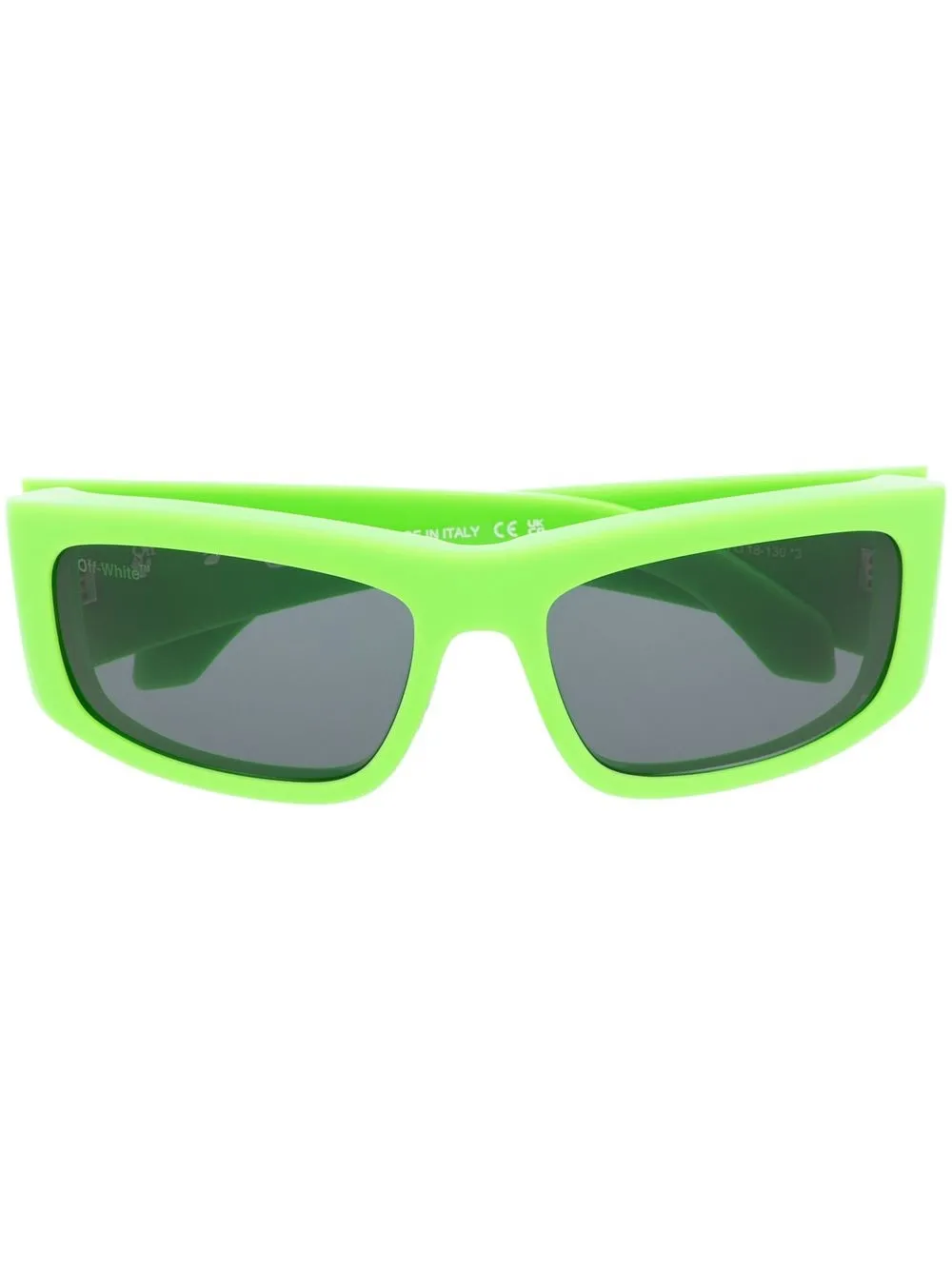 

Солнцезащитные очки в прямоугольной оправе с логотипом Arrows Off-White Eyewear, зеленый