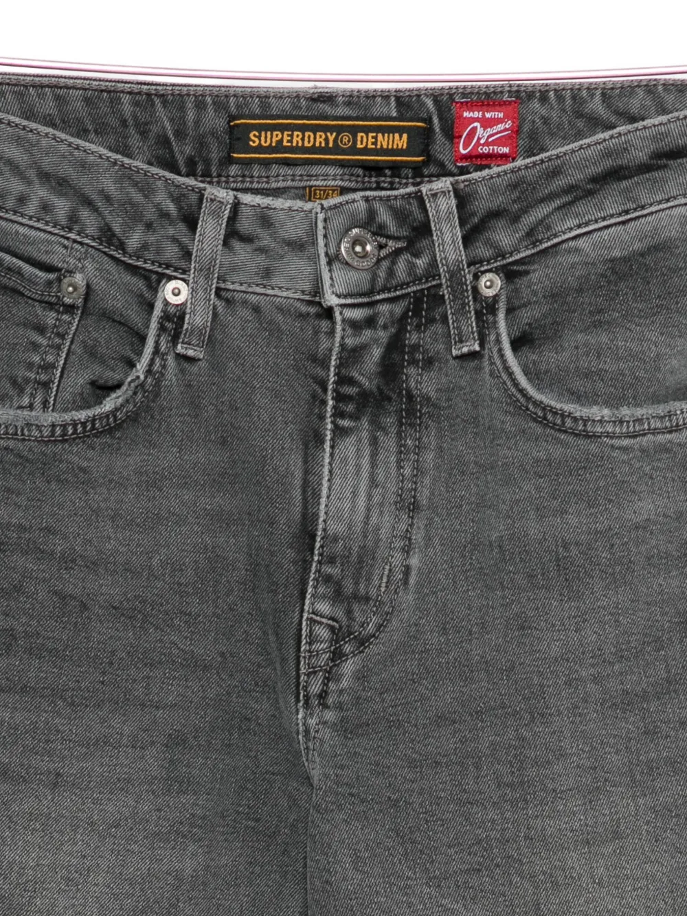 Джинсы прямого кроя Superdry, серый — фото 3
