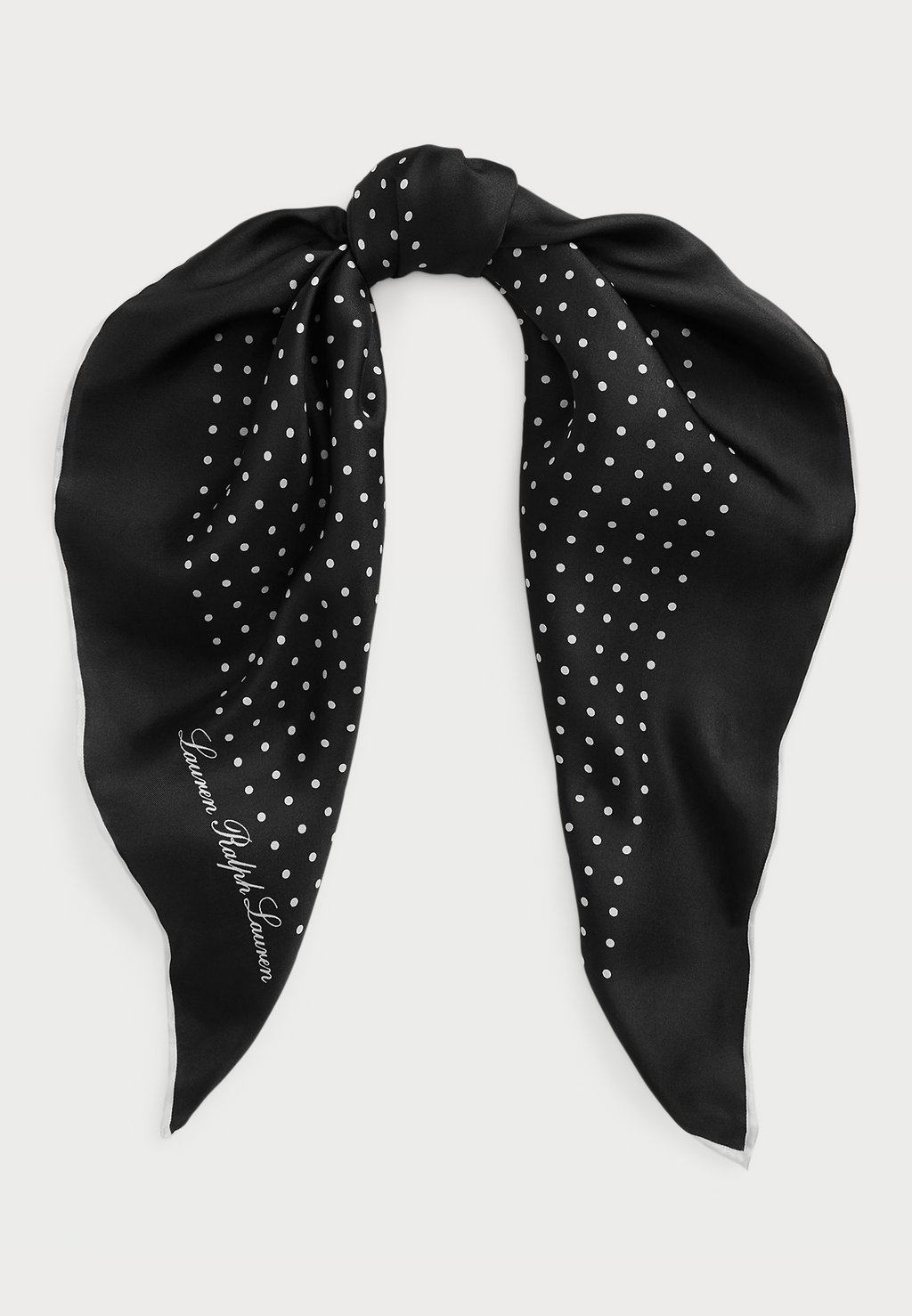

Шарф POLKA DOT SILK TWILL SQUARE SCARF Lauren Ralph Lauren, черный