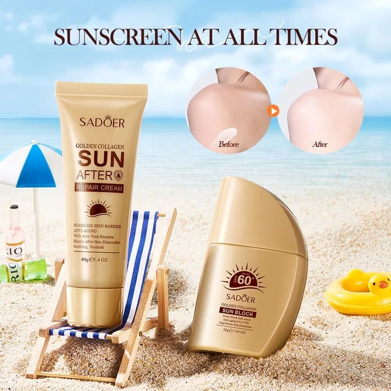 Солнцезащитная эссенция 5-в-1 SPF50+ PA++++ MODIDSTU Golden Collagen — фото 2