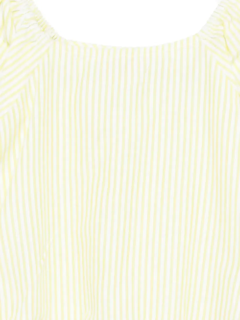 Полосатая рубашка с объемными рукавами American Outfitters Kids, белый — фото 3