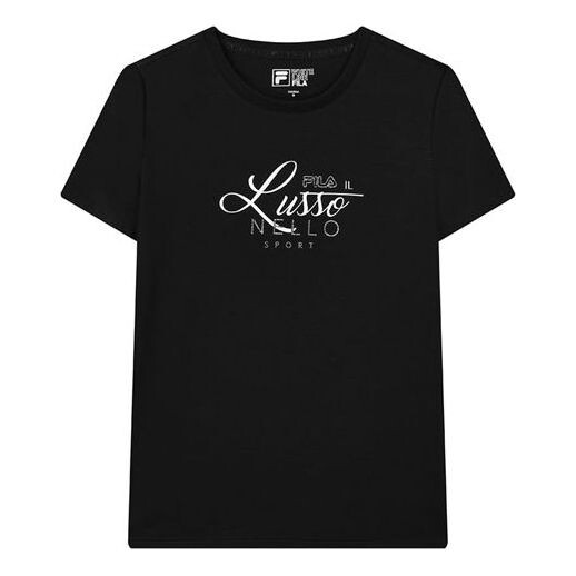

Футболка alphabet round neck pullover short sleeve black Fila, черный