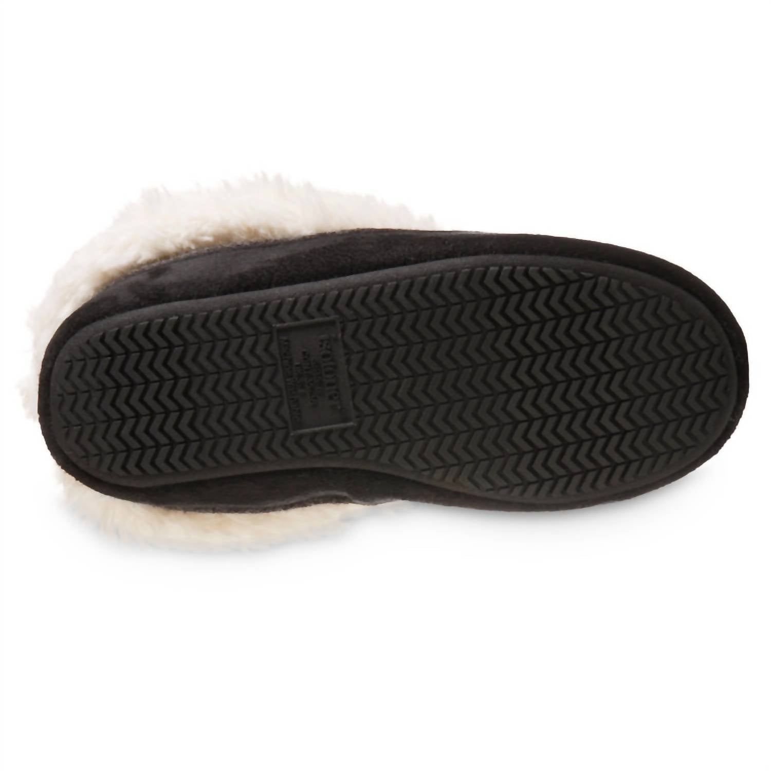 Женские тапочки Marisol Boot Eco Comfort из меланжевого трикотажа черного цвета Isotoner — фото 4