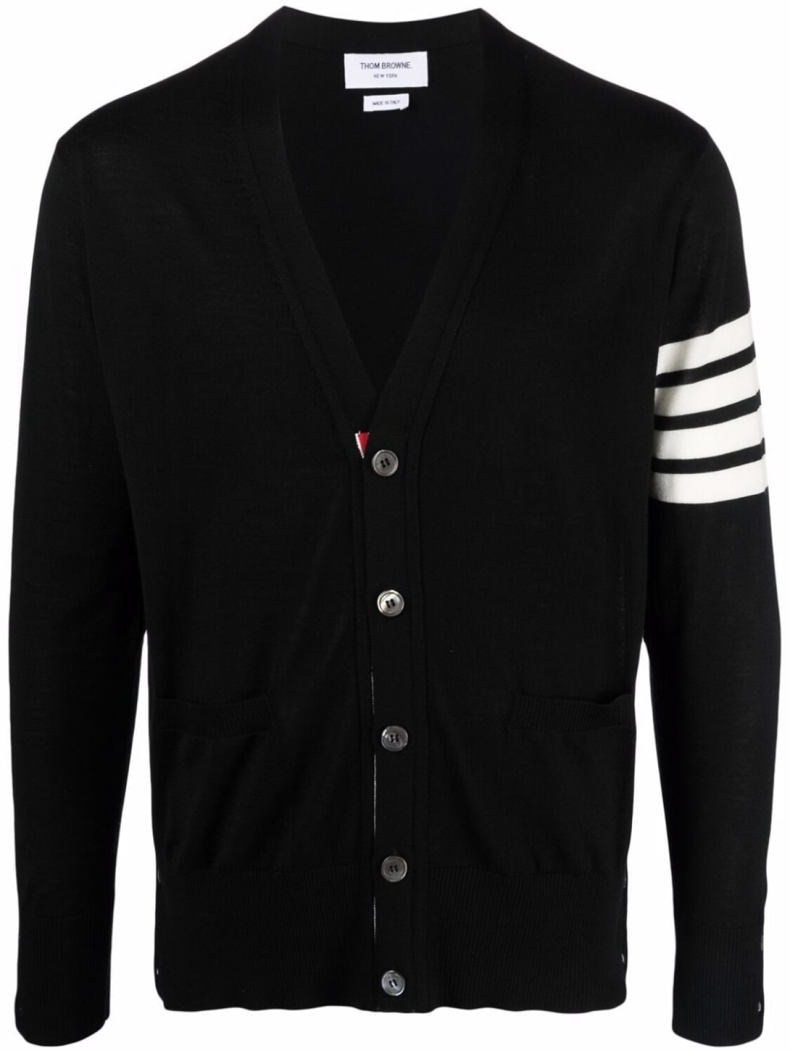 

Thom Browne кардиган с полосками 4-Bar, черный