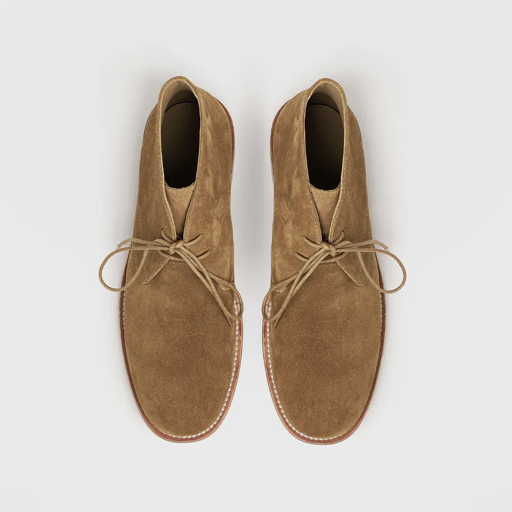 Мужские ботинки-чукка Uniform Chukka Boots бежевые от Lostgarden — фото 2