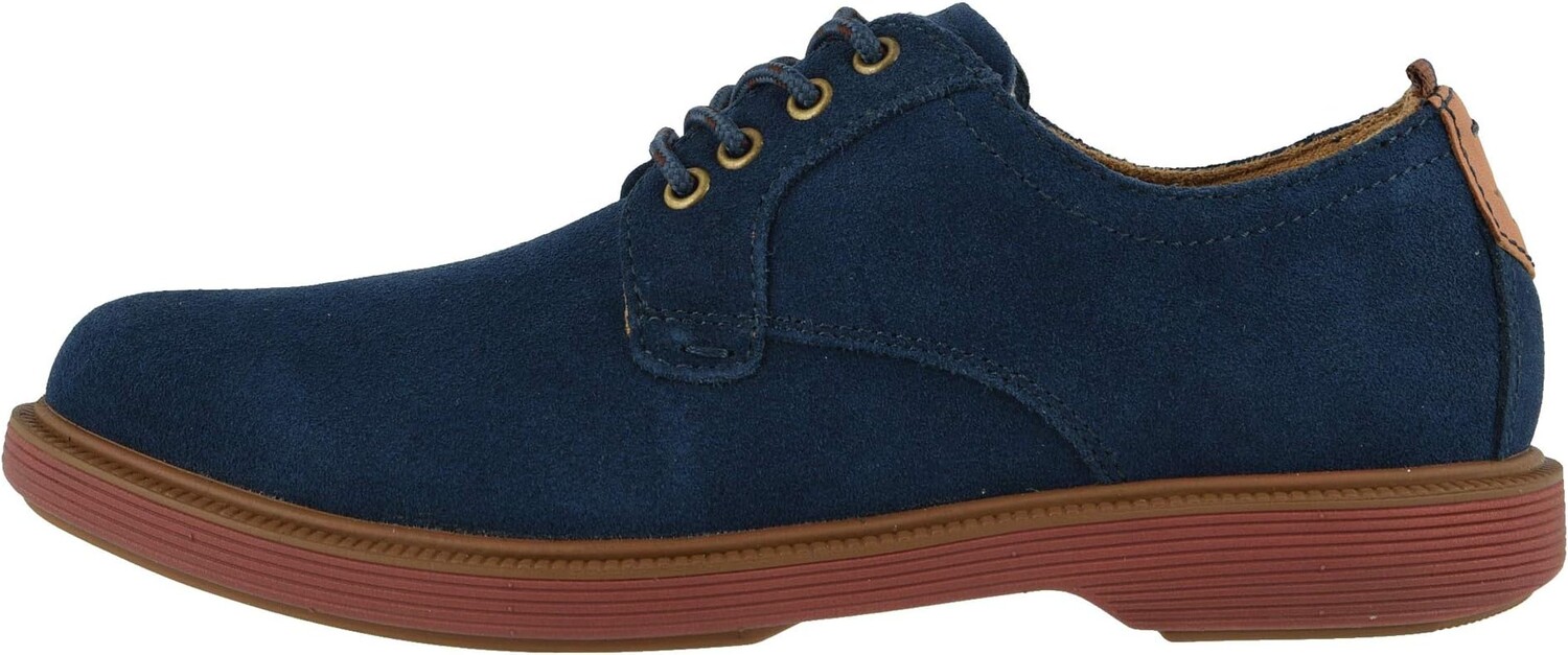 Оксфорды Supacush Plain Toe Ox, Jr. Florsheim, цвет Navy Suede/Brick Sole — фото 4