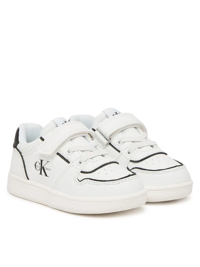 Calvin Klein Низкие кроссовки на шнуровке и липучке V1X9-83278-1355 M, белый — фото 2