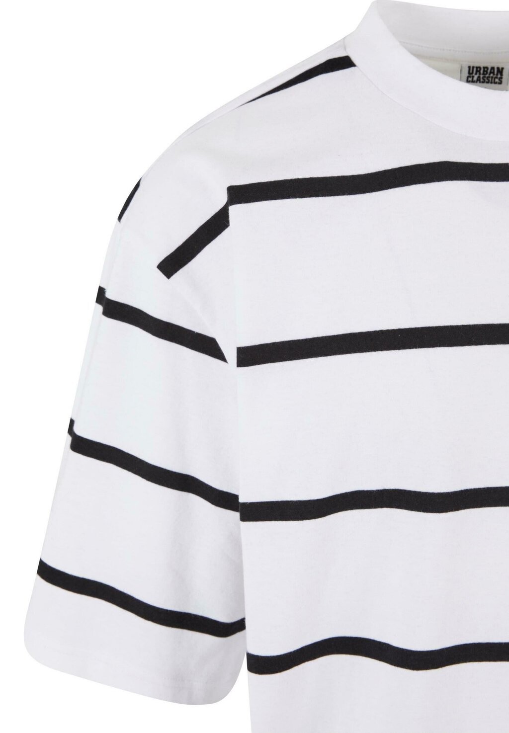 

Футболка с принтом Oversized Sleeve Modern Stripe Urban Classics, черный