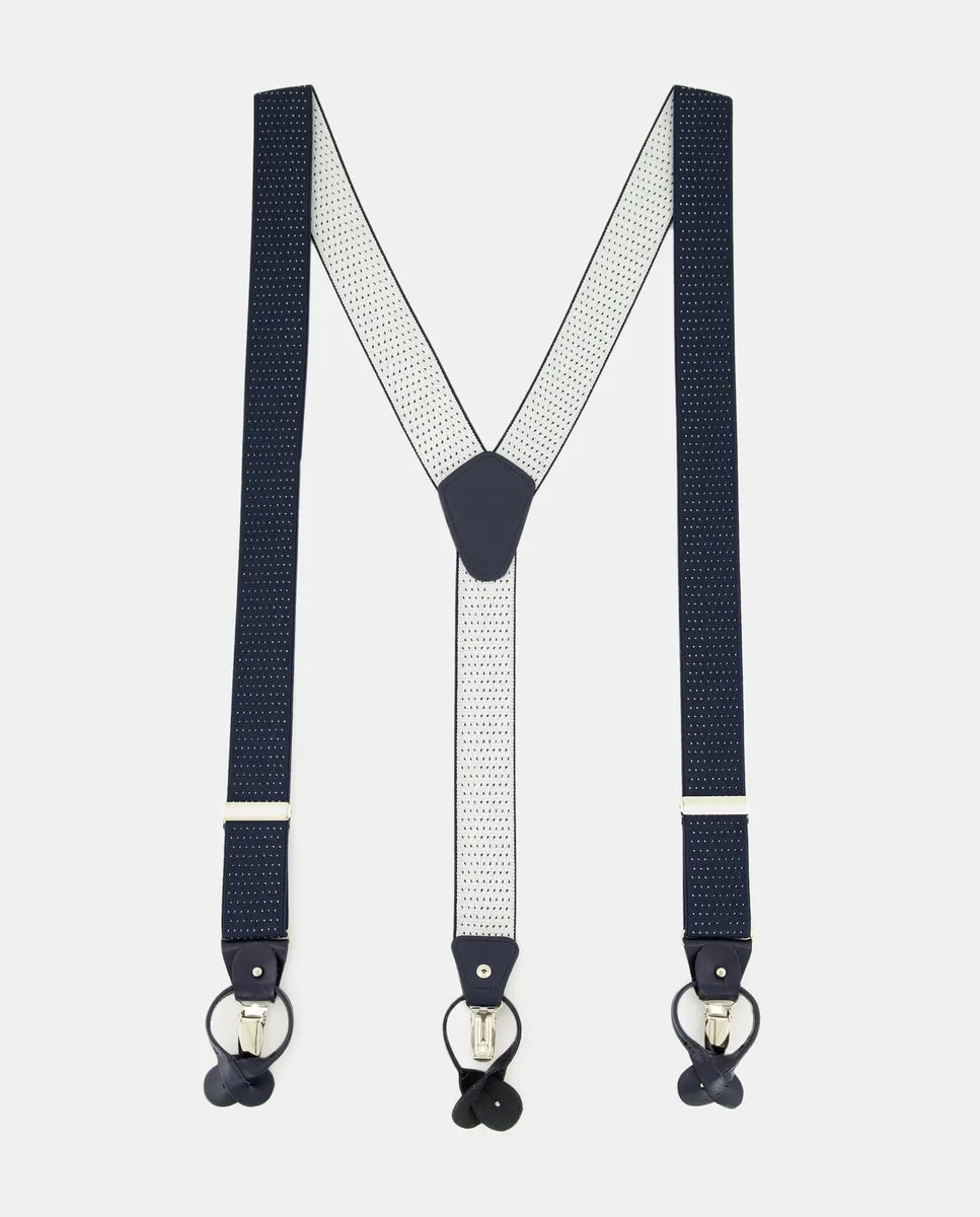 

Эластичный двойной микроскопический ремень для использования на Луне Emidio Tucci, темно-синий