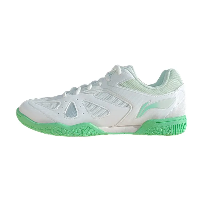 Li-Ning Удобные амортизирующие нескользящие износостойкие дышащие, Mambo Mint Green Standard White/Sky Blue Green+Free Socks 1 Pair (Random Color) — фото 3