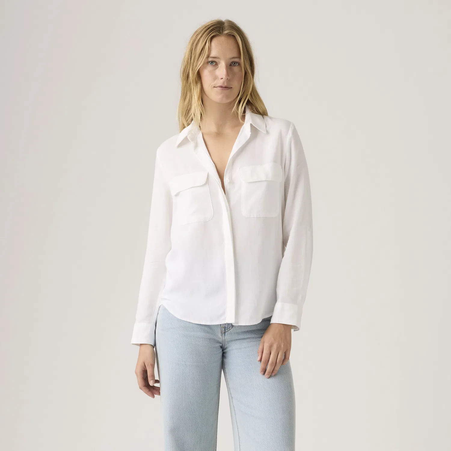 Рубашка из льна Elaine Utility Levi's, White — фото 3