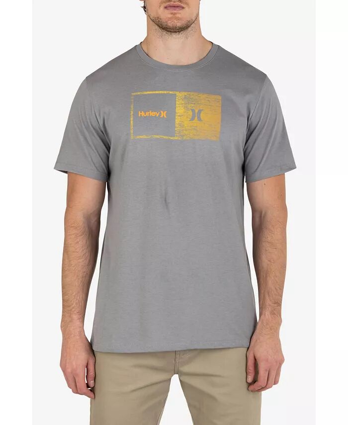

Мужская повседневная футболка Halfer Gradient с коротким рукавом Hurley, серый