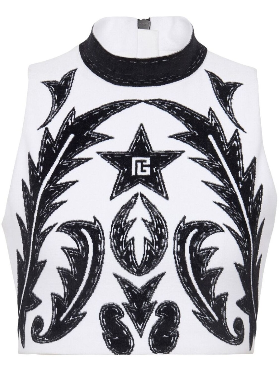 

Balmain укороченный топ Baroque, нейтральный цвет