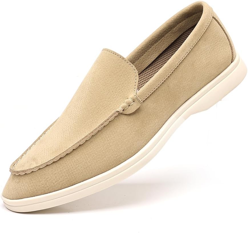 

Мужские слипоны-лоферы, повседневные обувь, кожаные мокасины, удобные лоферы с пряжкой, деловая обувь для мужчин Generic, белый