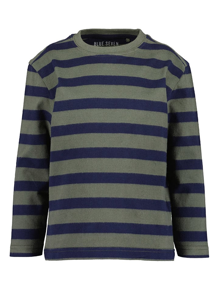 

Blue Seven Футболка с длинным рукавом темно-синего/хаки цвета