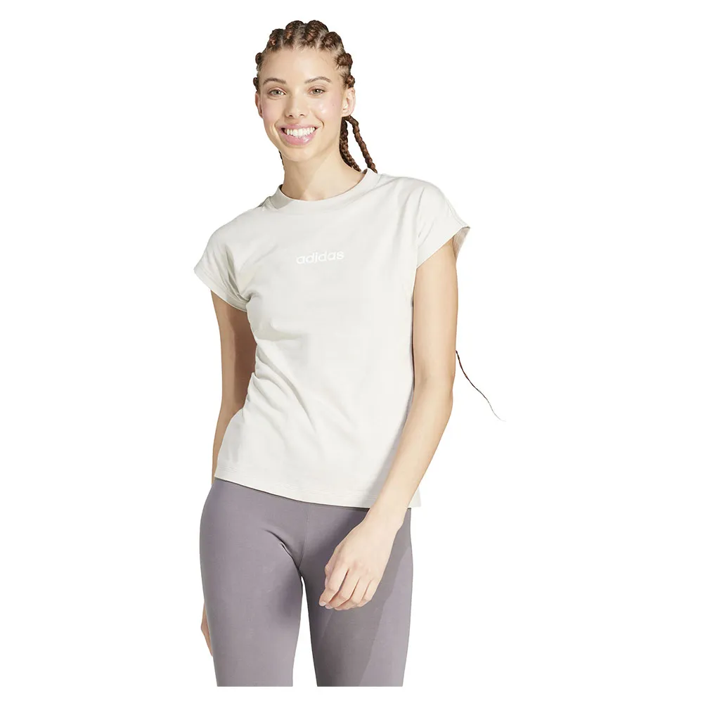

Футболка adidas Essentials Linear Cotton, бежевый