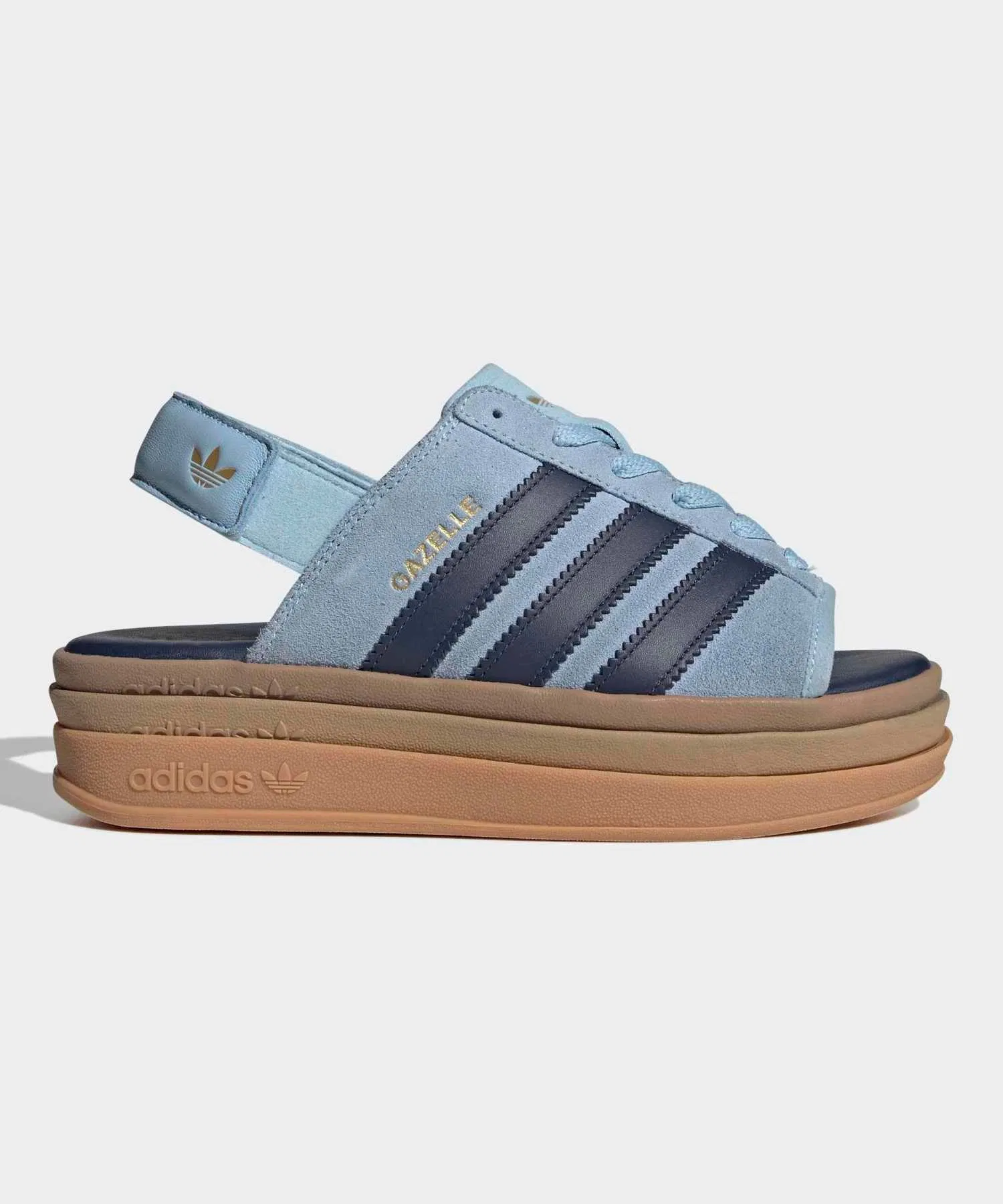 Унисекс сандалии Gazelle Bold adidas с платформой тёмно-синие