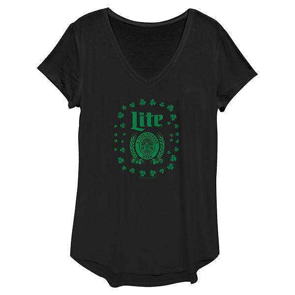 

Женская футболка Miller Lite с логотипом трилистника Licensed Character