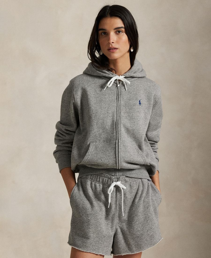 

Женская флисовая толстовка на молнии Polo Ralph Lauren, Grey