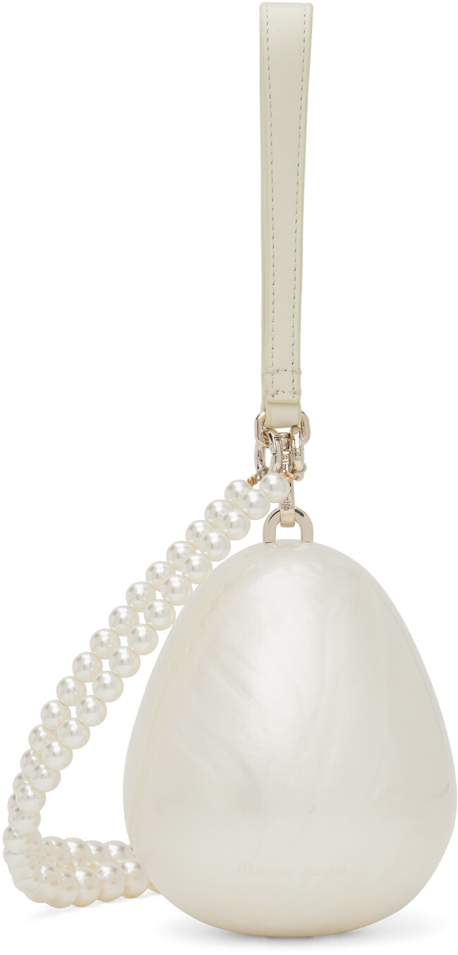 

Сумка для яиц Off-White Micro Pearl Simone Rocha, Pearl/Pearl