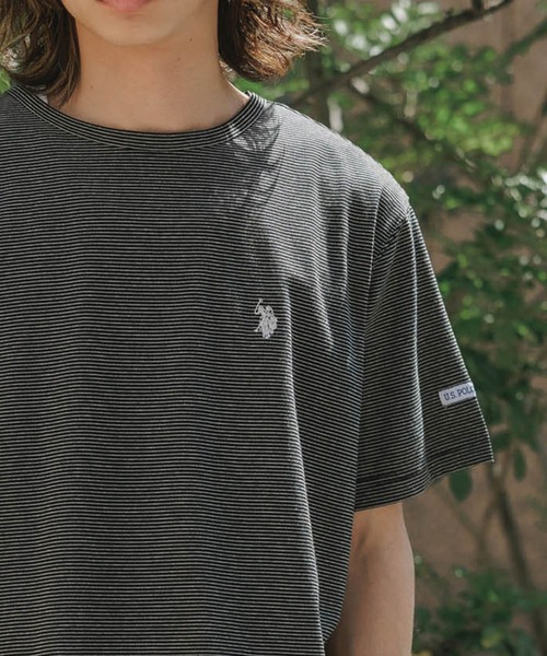 

Футболка с микрорамкой U.S. POLO ASSN., черный