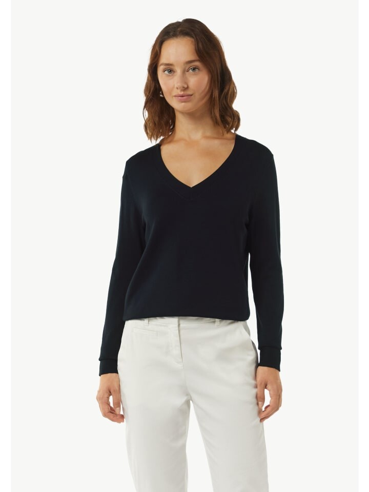 

Пуловер comma Strickpullover langarm, синий