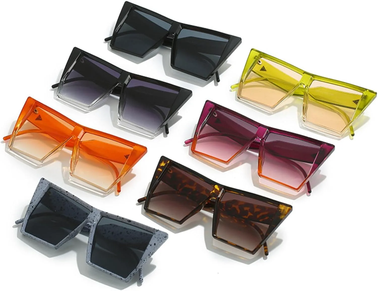 

Винтажные модные солнцезащитные очки для мужчин и женщин, солнцезащитные очки с градиентными линзами, защита от УФ-излучения UV400 HHZZYVY, Leopard-brown