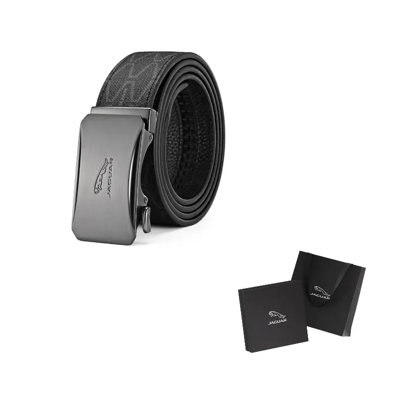 

JAGUAR Кожаный ремень мужской, Black